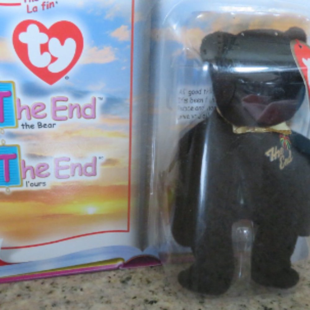 McDonalds Ty Teenie The End Bear 2000 NIB (240V)